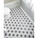 Hex Floral Black & White mosaic (13)