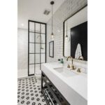 Hex Floral Black & White mosaic (5)