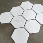 Hexagon Matt White Mosaic (4)