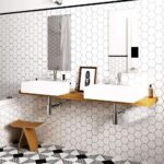 Hexagon Matt White Mosaic (6)