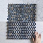 Penny Round Dark Blue mosaic (9)