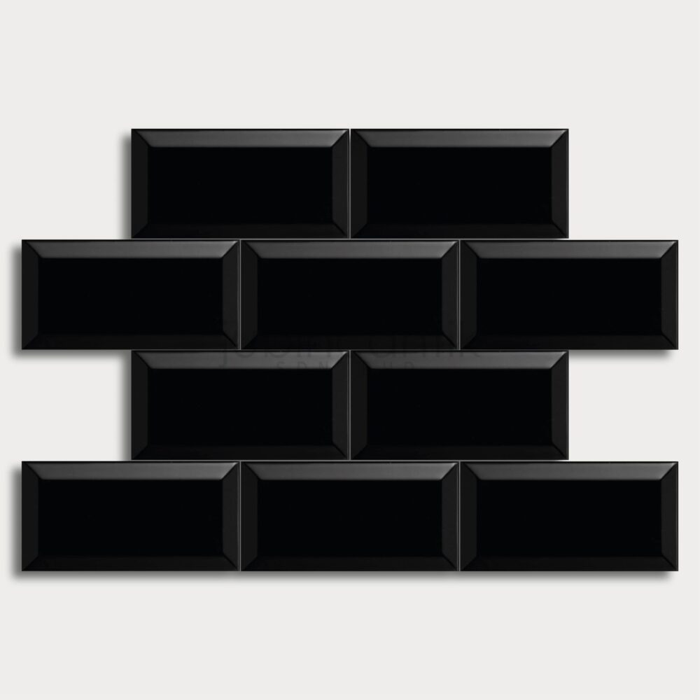 Subway Tile – Black Bevel 100×200 (2)