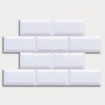 Subway Tile – White Bevel 100 x 200 (2)