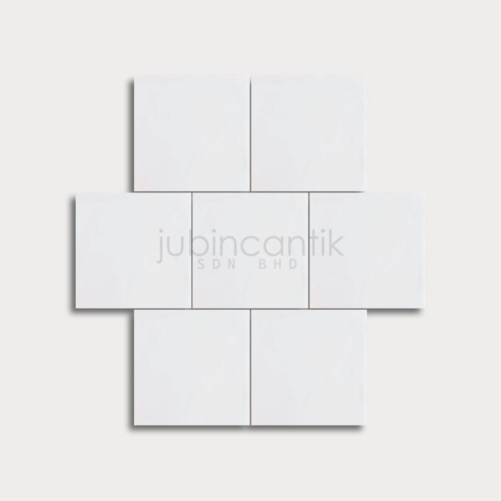 Subway Tile – White Square 150 x 150 (2)