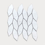 Hex Leaf XL White Mosaic (1)