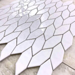 Hex Leaf XL White Mosaic (4)