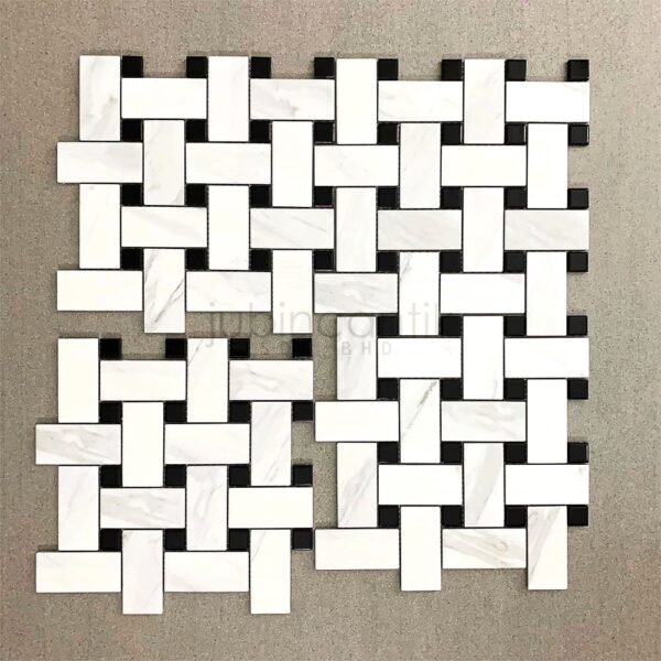 Basketweave XL Carrara Mosaic (3)