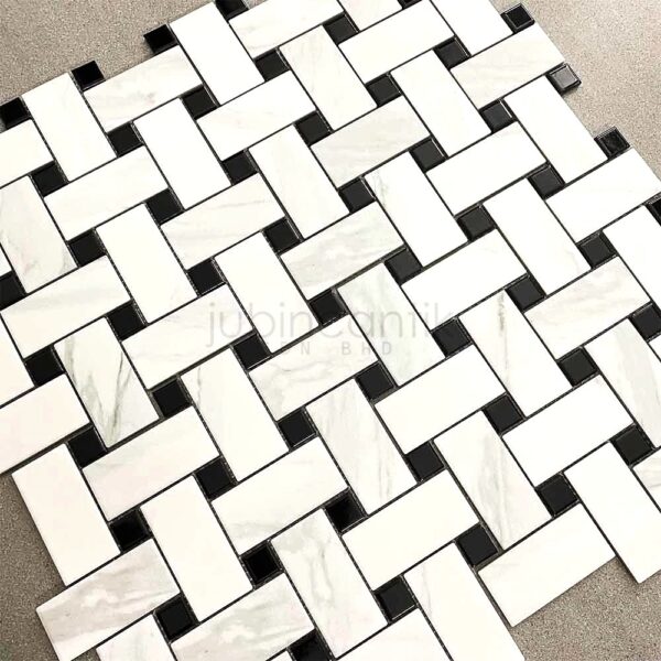 Basketweave XL Carrara Mosaic (4)