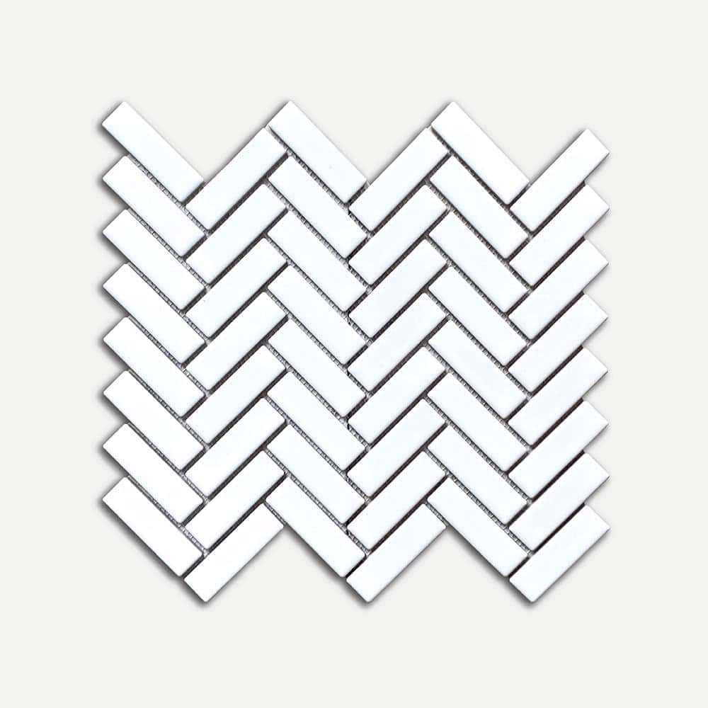 Hover image for HERRINGBONE WHITE- MOSAIC