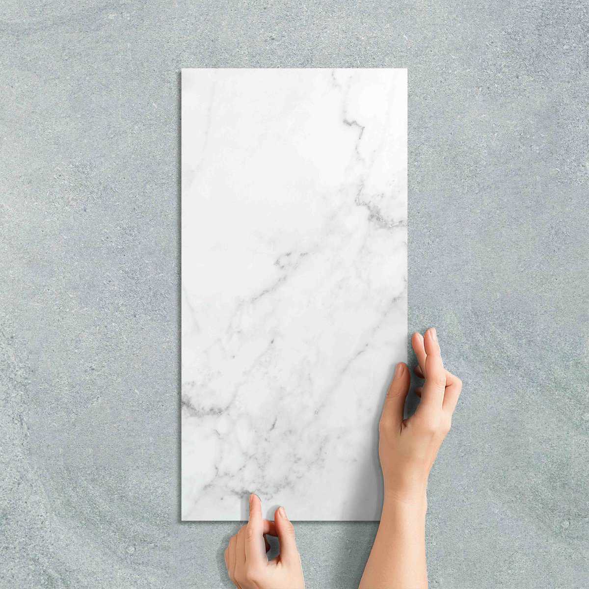 PIETRA BIANCO (POLISHED) - MARBLE LOOK TILE
